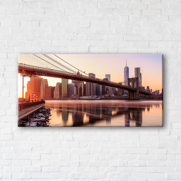

Картина на холсте прямоугольная I-Art Brooklyn Bridge 60x120см