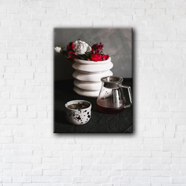 

Картина на холсте прямоугольная I-Art Morning Coffee 90x120см