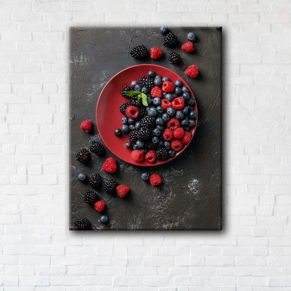 

Картина на холсте прямоугольная I-Art Wild Berries 50x65см