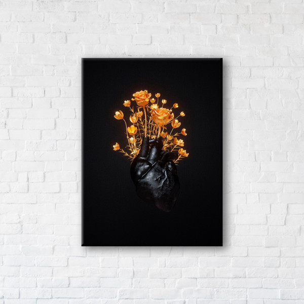 

Картина на холсте прямоугольная I-Art Blooming heart 75x100см