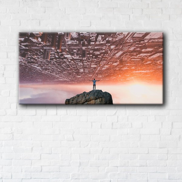 

Картина на холсте прямоугольная I-Art On the rock 50x100см