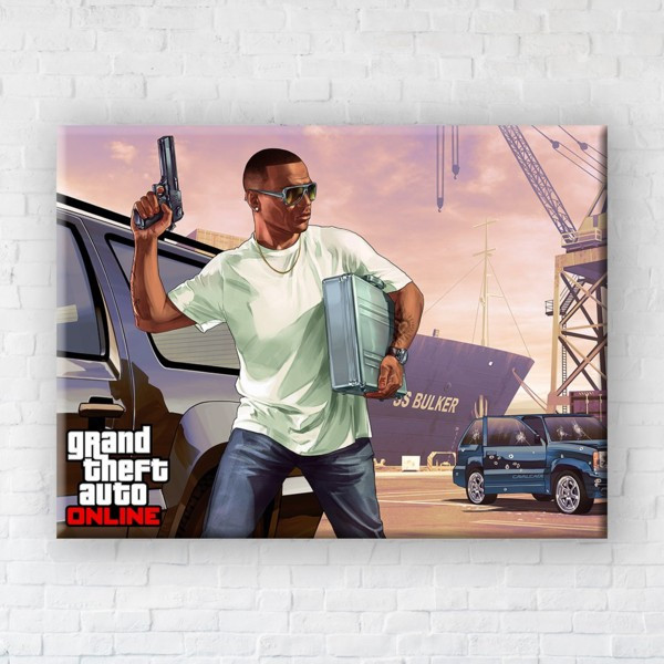 

Картина на холсте прямоугольная I-Art Gta Online 75x100см