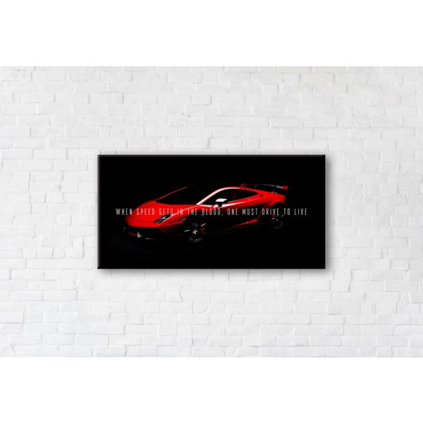 

Картина на холсте прямоугольная I-Art Drive For Life 60x120см
