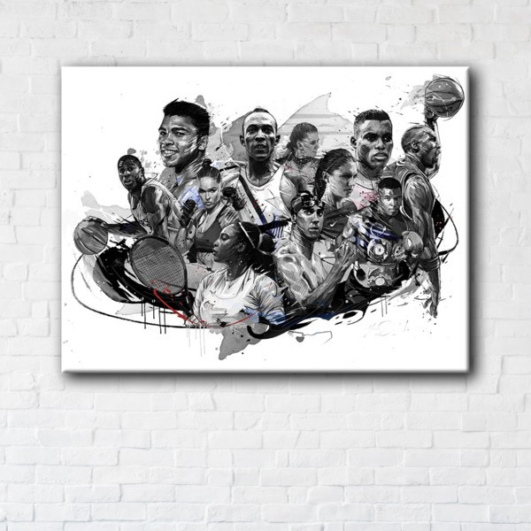 

Картина на холсте прямоугольная I-Art Usa legends 75x100см