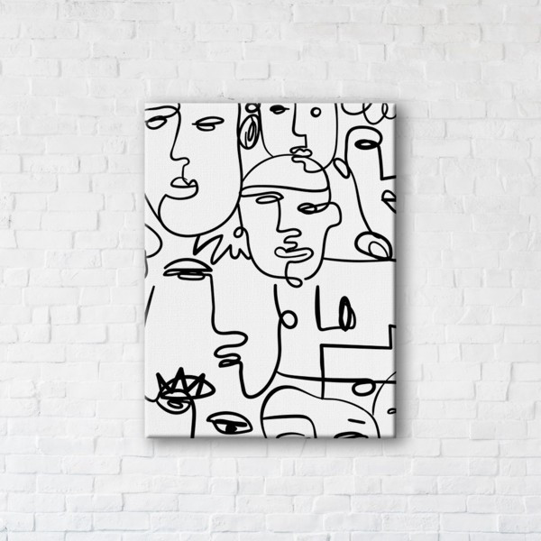 

Картина на холсте прямоугольная I-Art People and Lines 50x65см