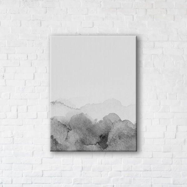 

Картина на холсте прямоугольная I-Art Watercolor Gray 75x100см