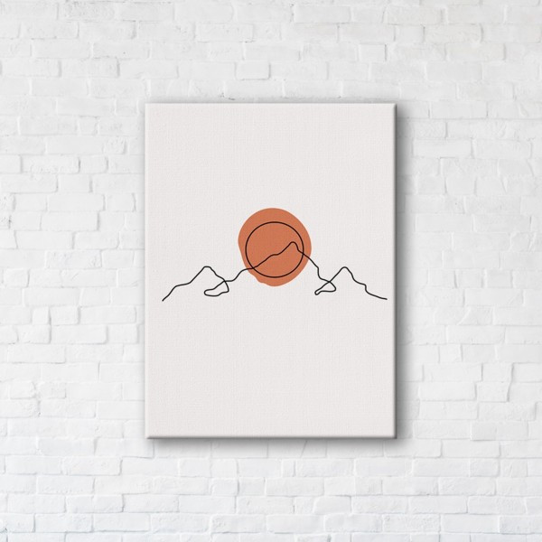 

Картина на холсте прямоугольная I-Art Minimalist Sunset 45x60см