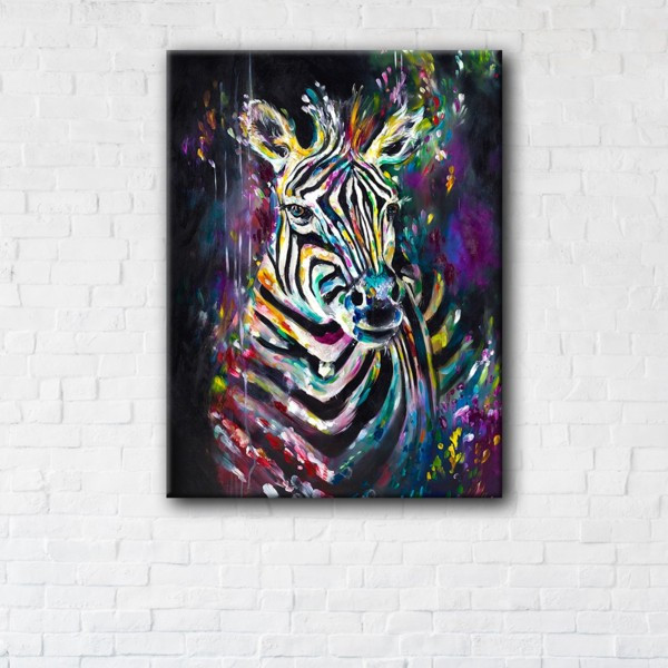 

Картина на холсте прямоугольная I-Art Zebra Art 90x120см