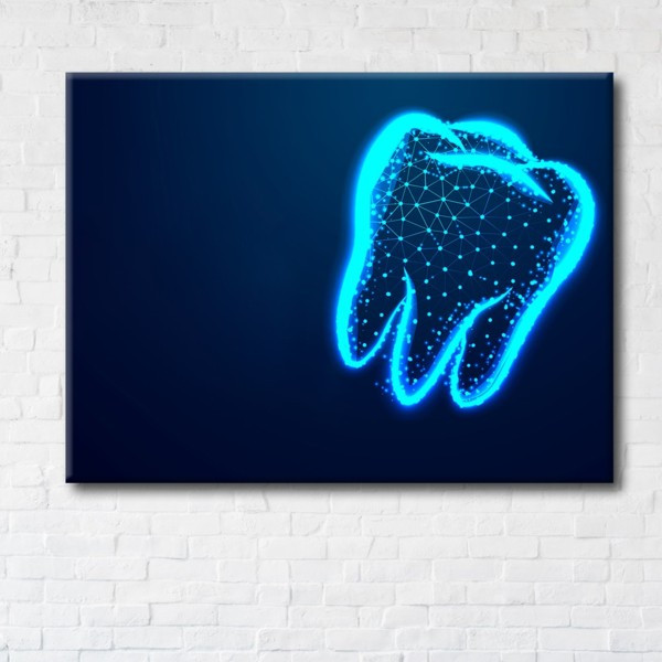 

Картина на холсте прямоугольная I-Art Tooth 90x120см