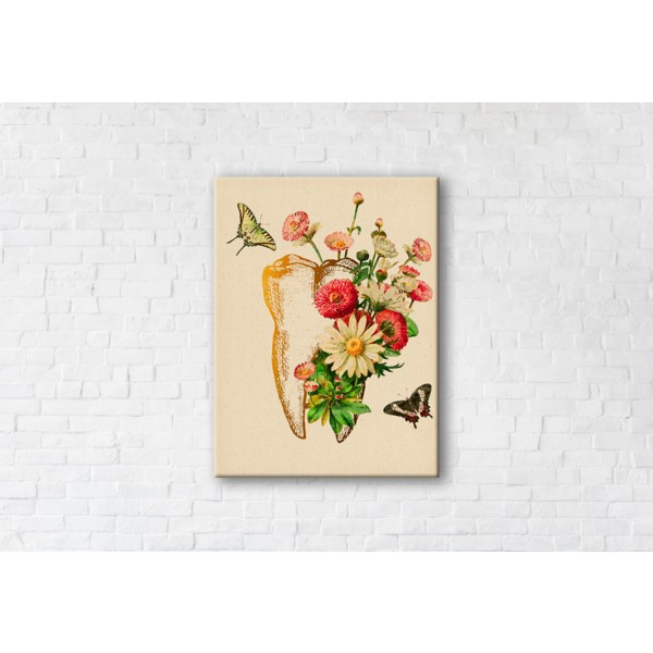 

Картина на холсте прямоугольная I-Art Healthy Tooth 110x145см