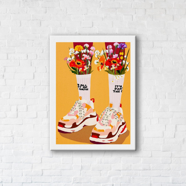

Картина на холсте прямоугольная I-Art Sneakers 50x65см