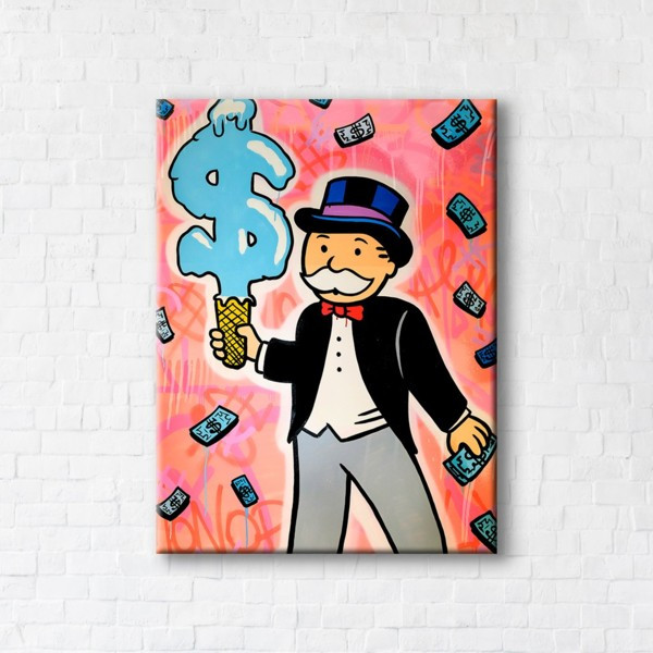 

Картина на холсте прямоугольная I-Art Colored Monopoly 75x100см