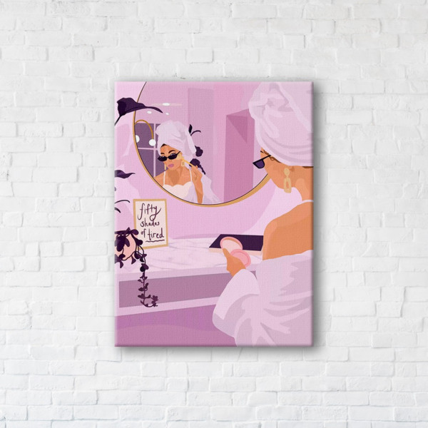 

Картина на холсте прямоугольная I-Art Fashion morning 45x60см
