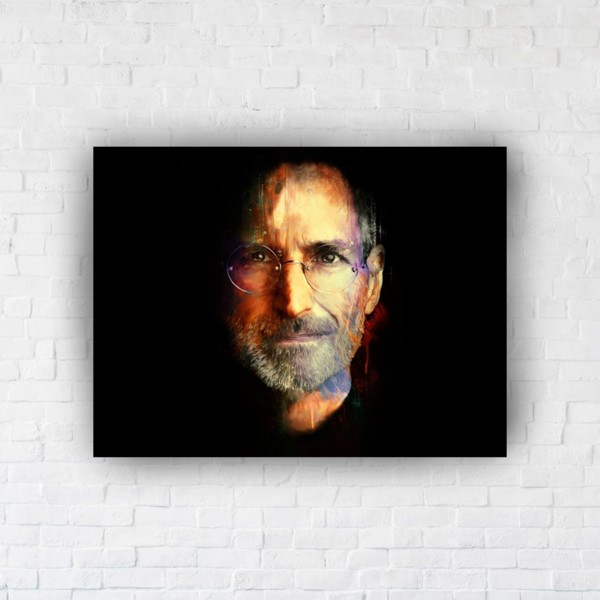 

Картина на холсте прямоугольная I-Art Creative Steve Jobs 45x60см