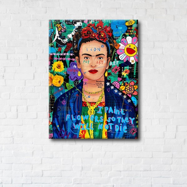 

Картина на холсте прямоугольная I-Art Frida Kahlo Art 45x60см