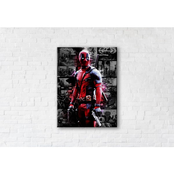 

Картина на холсте прямоугольная I-Art Deadpool 45x60см