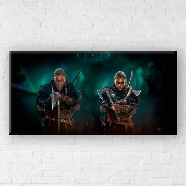 

Картина на холсте прямоугольная I-Art Vikings Eivor 60x120см