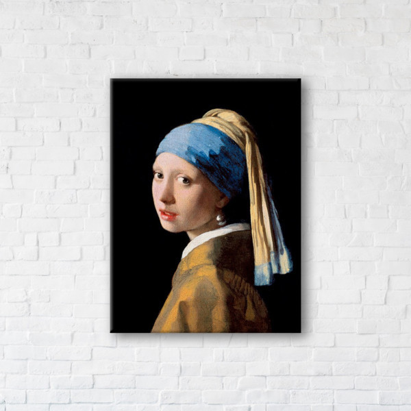 

Картина на холсте прямоугольная I-Art The girl with pearl (Johannes Vermeer) 75x100см