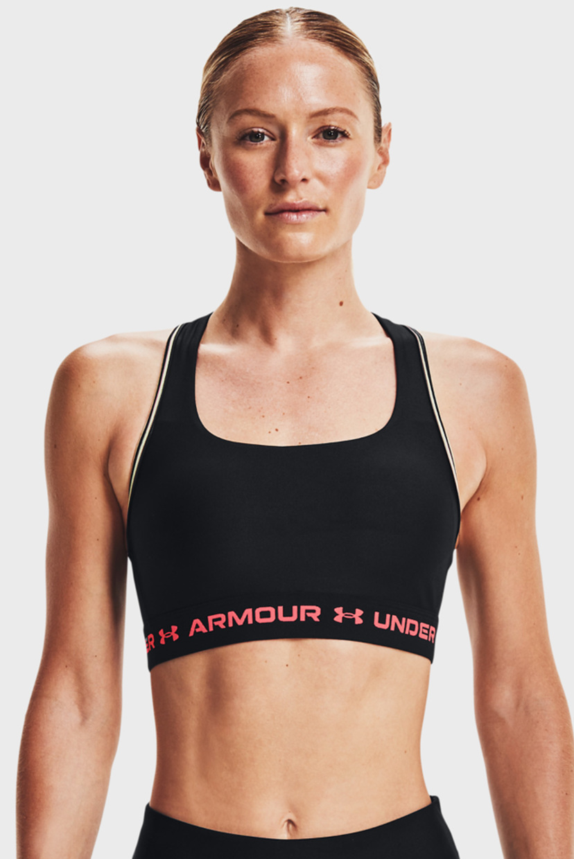 

Женский черный топ UA Crossback Mid Q3 80s Under Armour  1365744-001, Женский черный топ UA Crossback Mid Q3 80s Under Armour XS 1365744-001