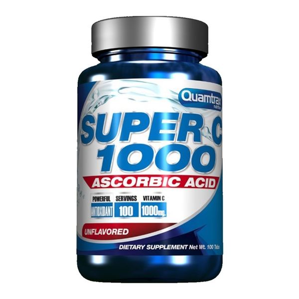 

Вітамін C Super C 1000 Quamtrax 100 капсул (QMT115)