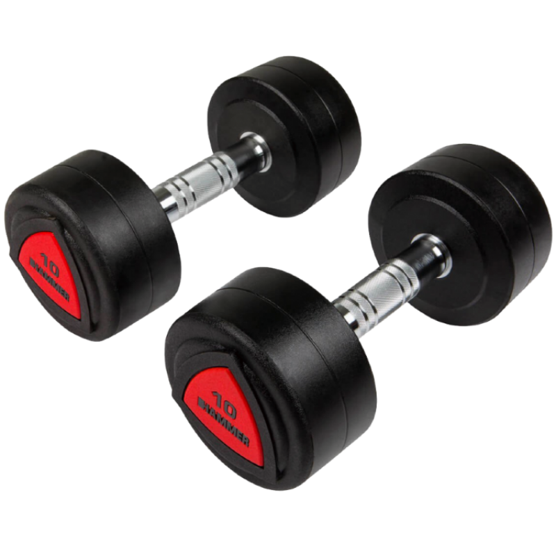 

Гантели профессиональные Hammer PU Compact Dumbbells 2х10 кг, код: 4744-S25