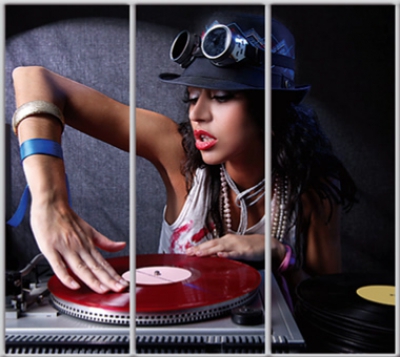 

Шкаф купе Luxe Studio Стандарт-1 Фотопечать Disco-5 2200x2200x450 трехдверный