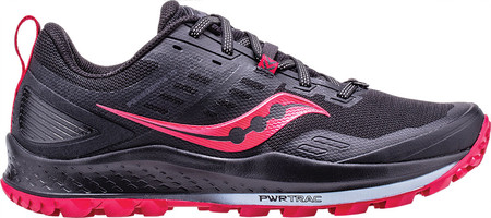

Женские кроссовки Saucony Peregrine 10 Trail Running Shoe Black/Barberry Trail Specific Mesh 37
