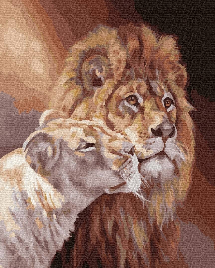 

Картина по номерам Львиная пара 50*40 BrushMe