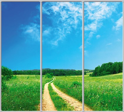 

Шкаф купе Luxe Studio Стандарт-1 Фотопечать Природа-10 2300x2300x600 трехдверный