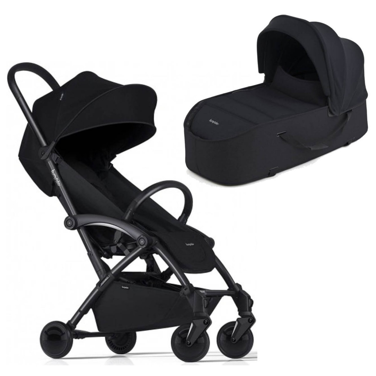 

Детская универсальная коляска 2 в 1 Bumprider Connect 2 Black шасси Black