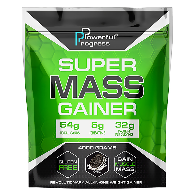 

Гейнер Powerful Progress Super Mass Gainer 4 кг Орео