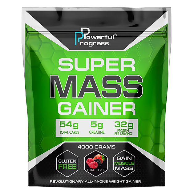 

Гейнер Powerful Progress Super Mass Gainer 4 кг Лесные ягоды