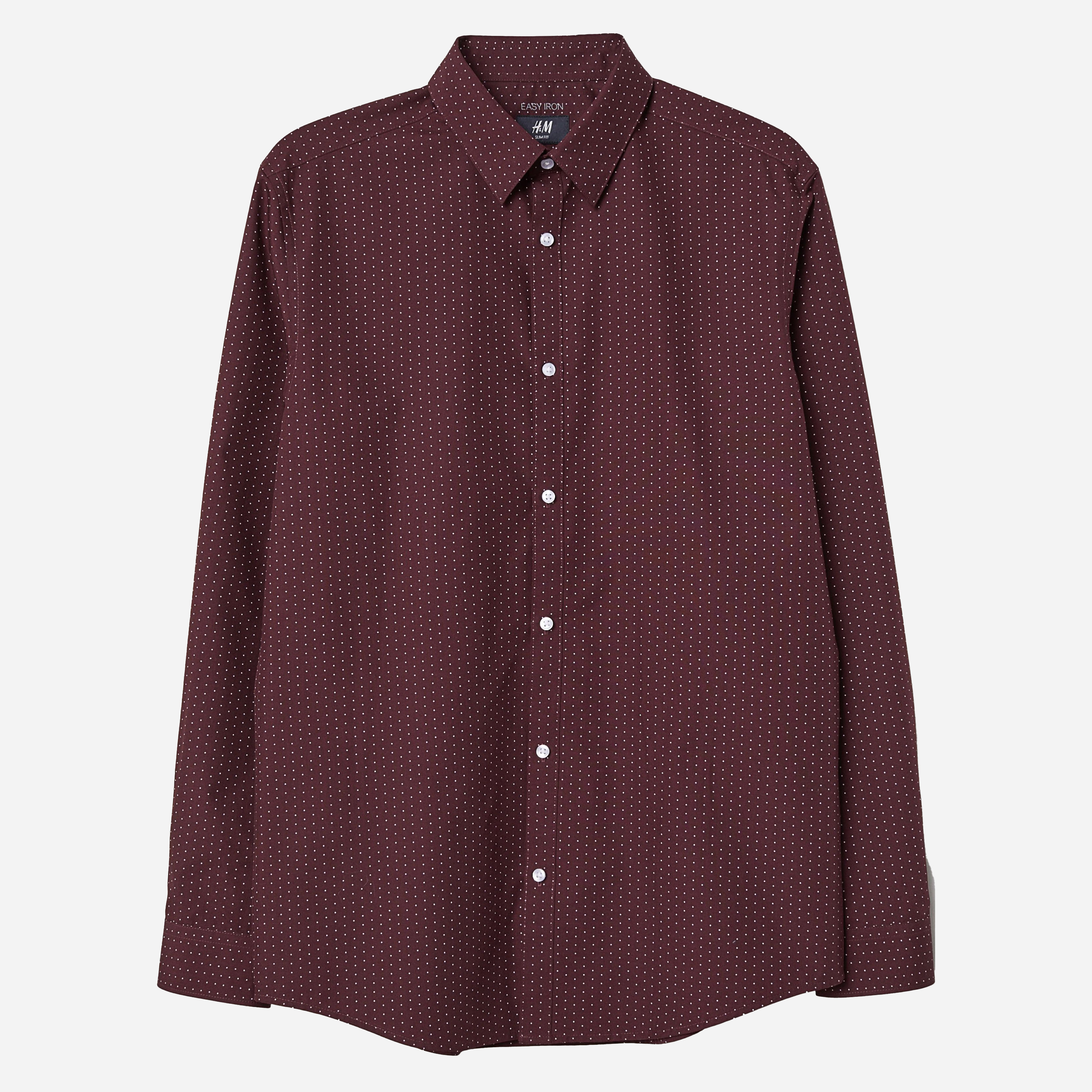 

Рубашка H&M 5016168  Бордовая, Рубашка H&M 5016168 S Бордовая