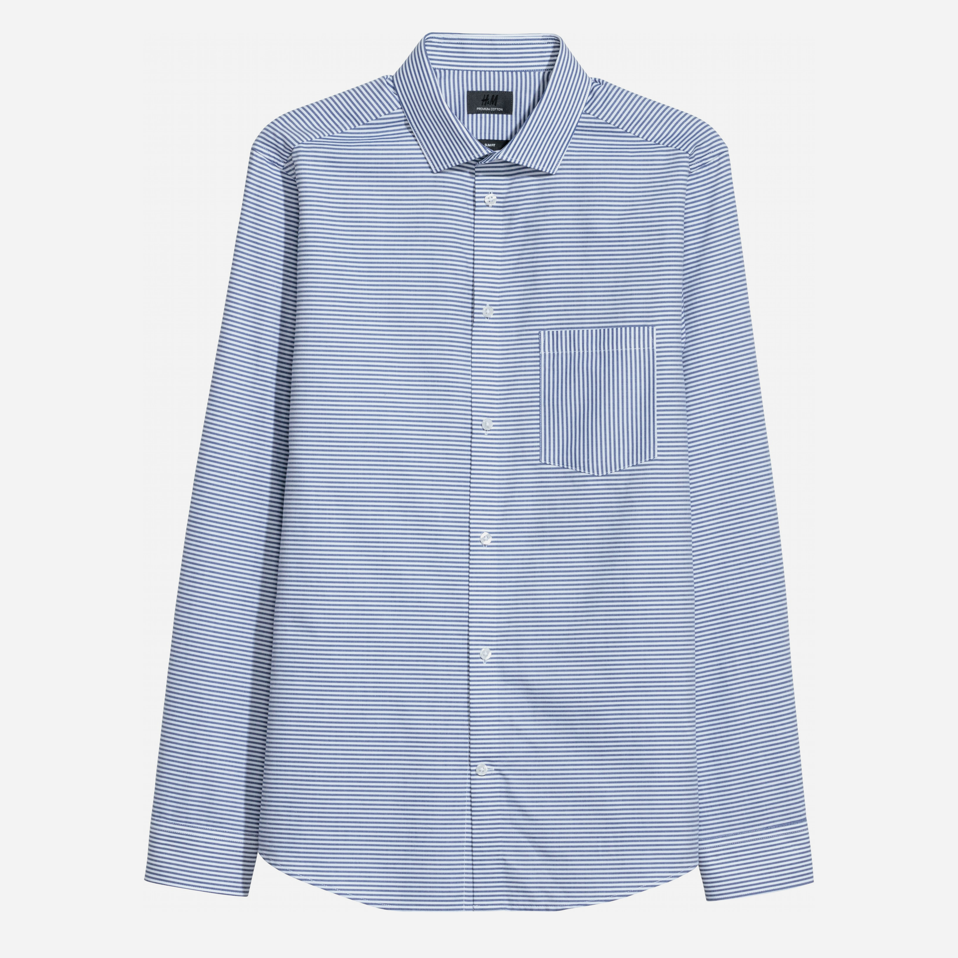 

Рубашка H&M 4957376-ADGG XS Синяя с белым