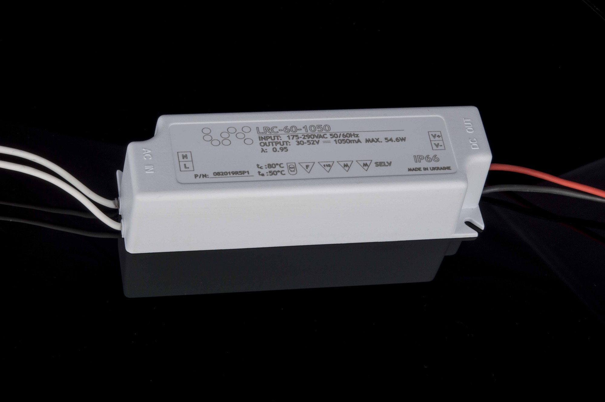 

Блок питания для светодиодов LRC 60-1050 52V 30х39х130 мм белый (5490886)