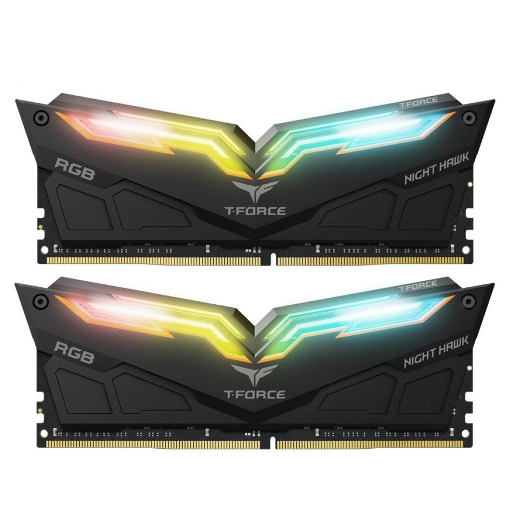 

Память TEAM 32 GB (2x16GB) DDR4 3200 MHz T-Force Night Hawk RGB Black (TF1D432G3200HC16CDC01)