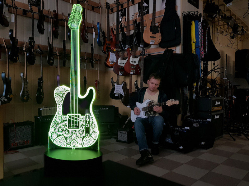 

Сменная пластина для 3D светильников "Гитара 2" 3DTOYSLAMP