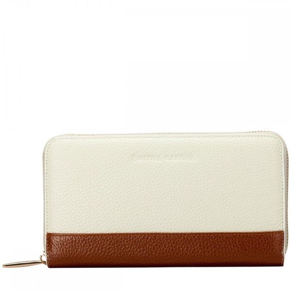 

Кожаный женский кошелек Smith and Canova 26800 Althorp (Cream-Tan)
