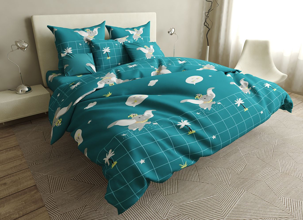 

Пододеяльник MirSon Бязь Premium 17-0367 Dumbo 110x140