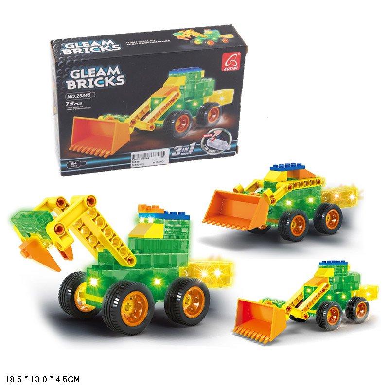 

Конструктор A-Toys 25345 Gleam Bricks, светящийся 73 детали