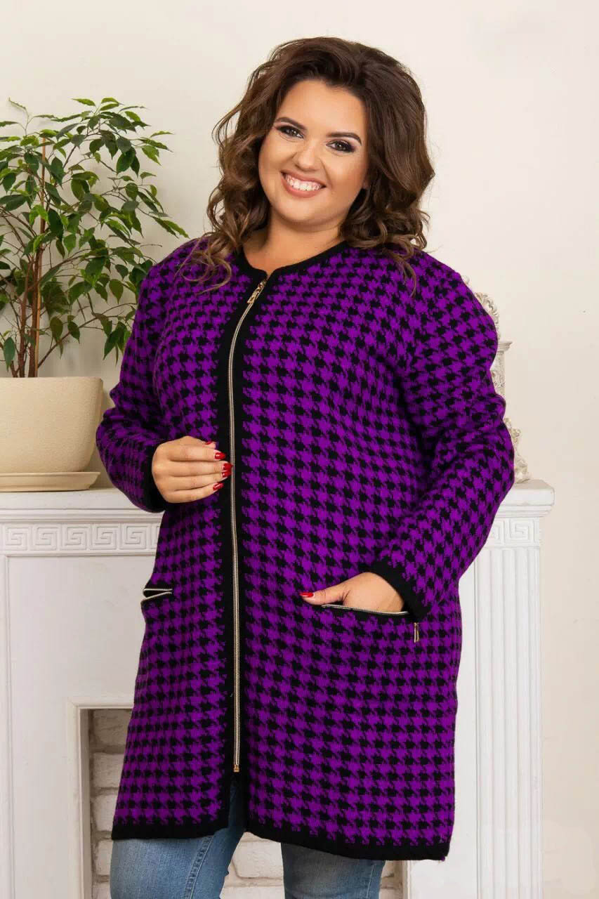 

Fashions • Кардиган женский Джина Fashions - фиолетовый (811/2/3-аш, Fashions • Кардиган женский Джина Fashions 56-60 фиолетовый (811/2/3-аш)