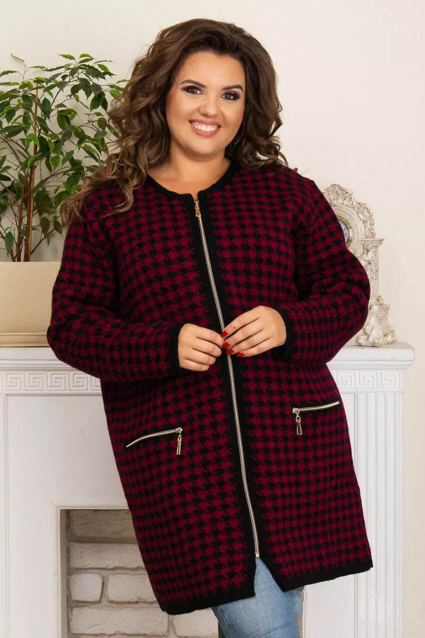 

Fashions • Кардиган женский Джина Fashions - бордовый (811/2/3-аш, Fashions • Кардиган женский Джина Fashions 60-64 бордовый (811/2/3-аш)