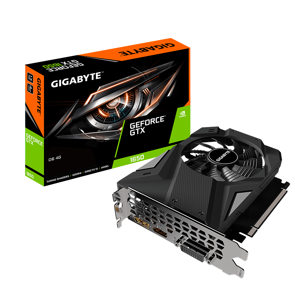 

Відеокарта GIGABYTE GeForce GTX 1650 D6 4GB - (GV-N1656D6-4GD)