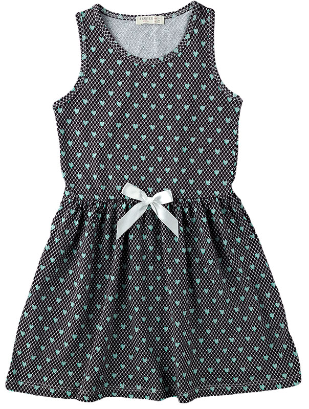 

Сарафан летний для девочки BREEZE 12934 122 см серый с ментоловым