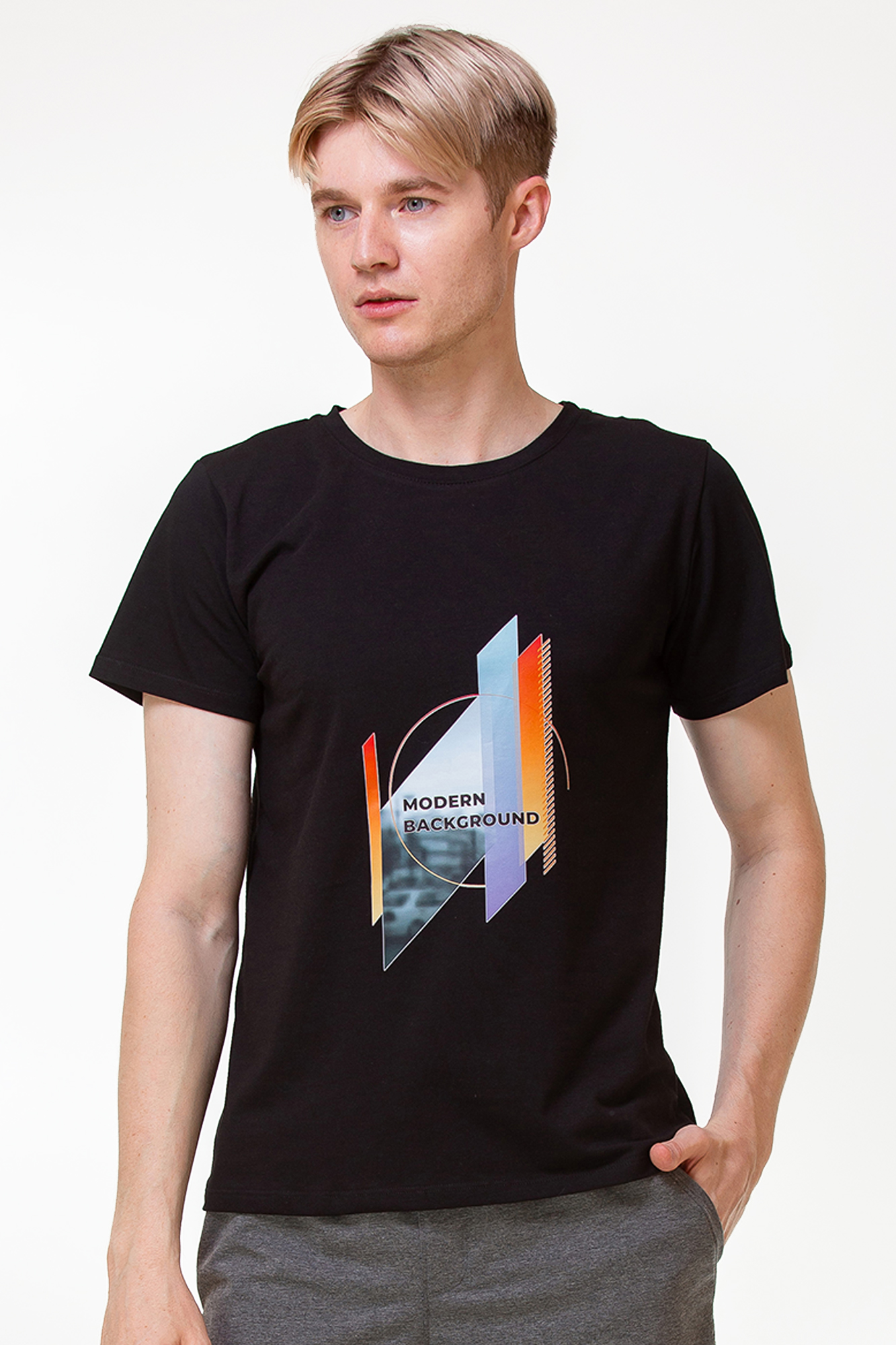 

Футболка чоловіча KOSTA 0135-2  Чорний, Футболка чоловіча KOSTA 0135-2 M Чорний