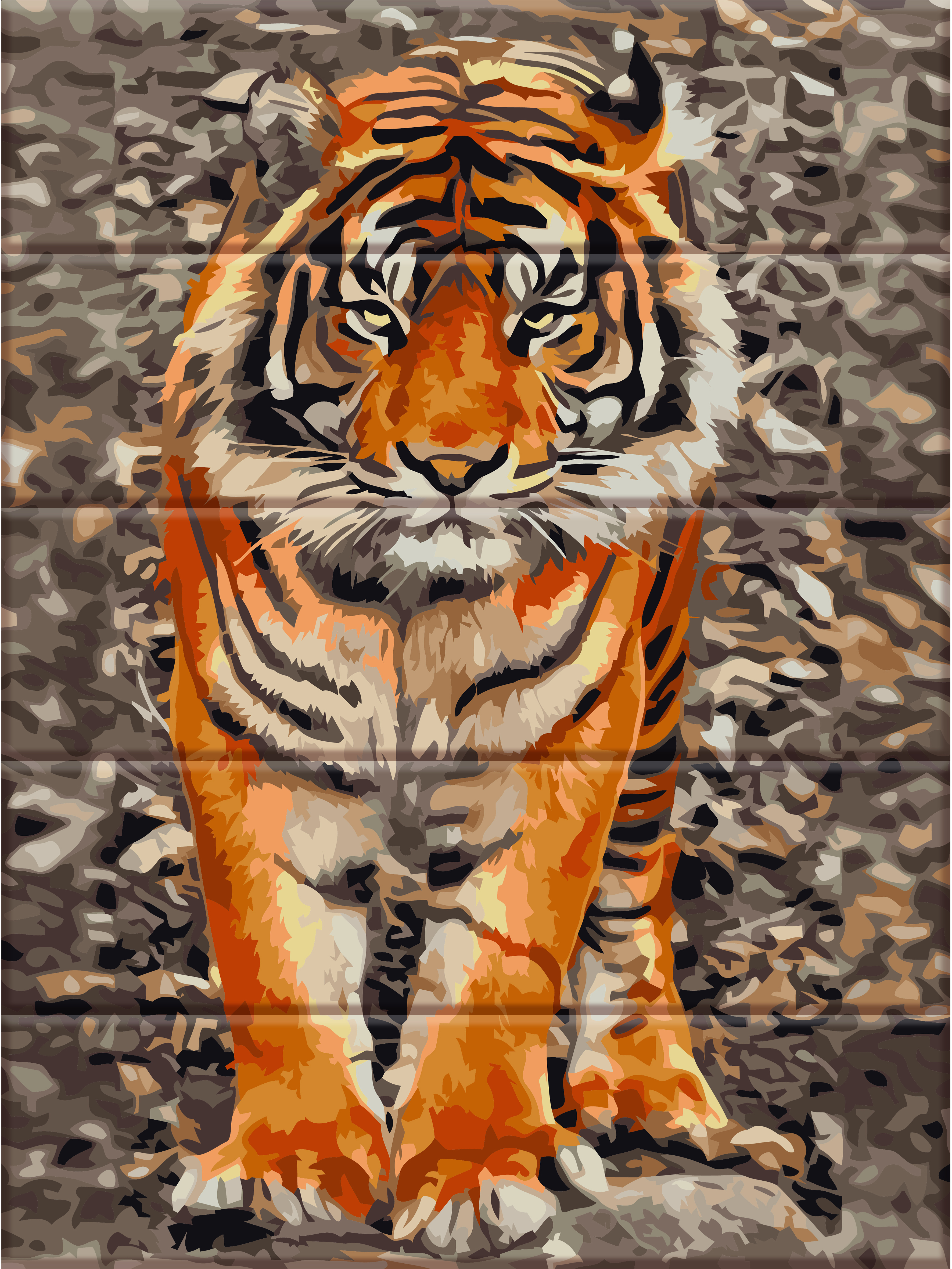 

Картина по номерам ArtStory Уссурийский тигр 40*30 см на дереве (в коробке) арт.ASW059
