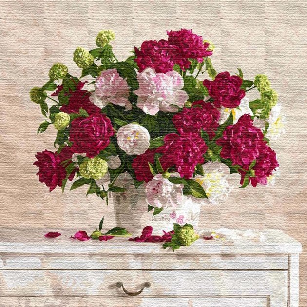 

Картина по номерам Идейка Два цвета. Ира Волкова 50*50 см (без коробки) арт.KHO13121