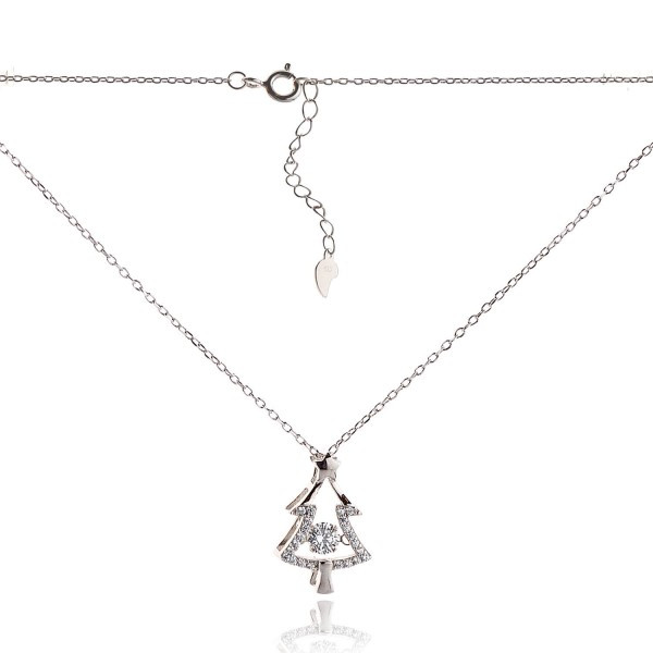 

Серебряное колье Silver925 с цирконием 2,55 гр