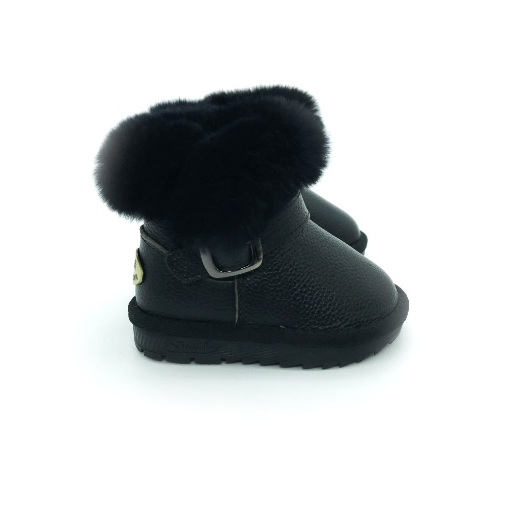 

Кожаные угги для девочек QQ Cirt 34 21,7 см Black 9002