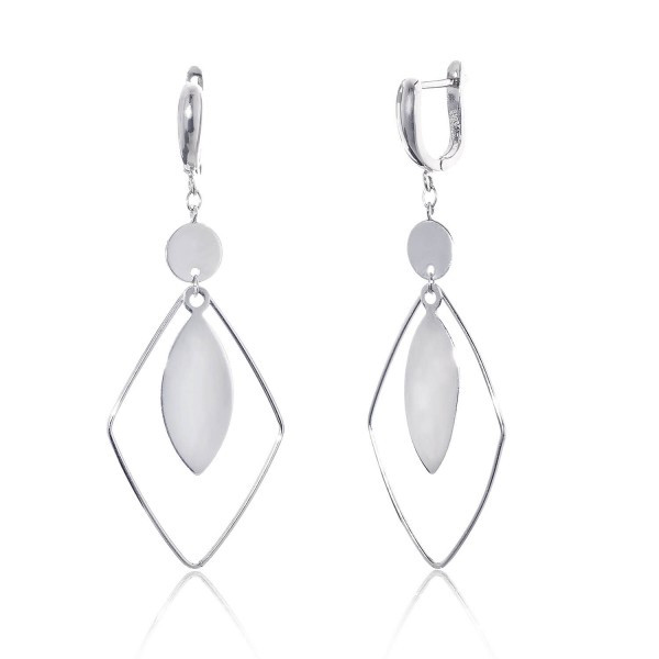 

Серебряные серьги Silver925 с цирконием 6,08 гр